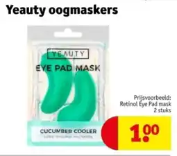 Kruidvat Yeauty oogmaskers aanbieding