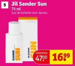 Kruidvat Jil Sander Sun aanbieding