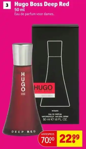 Kruidvat Hugo Boss Deep Red aanbieding
