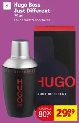Kruidvat Hugo Boss Just Different aanbieding