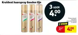 Kruidvat Kruidvat haarspray Gouden lijn aanbieding