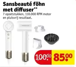 Kruidvat Sansbeauté föhn met diffuser aanbieding