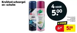 Kruidvat Kruidvat scheergel en -schuim aanbieding