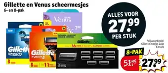 Kruidvat Gillette en Venus scheermesjes aanbieding
