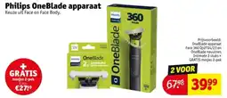 Kruidvat Philips OneBlade apparaat aanbieding