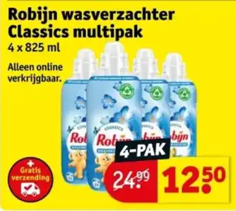 Kruidvat Robijn wasverzachter Classics multipak aanbieding