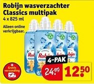 Kruidvat Robijn wasverzachter Classics multipak aanbieding