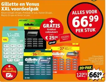 Kruidvat Gillette en Venus XXL voordeelpak aanbieding