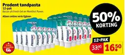 Kruidvat Prodent tandpasta aanbieding