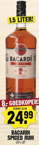 Dirk Bacardi spiced rum aanbieding