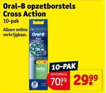Kruidvat Oral-B opzetborstels Cross Action aanbieding