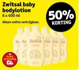 Kruidvat Zwitsal baby bodylotion aanbieding