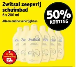 Kruidvat Zwitsal zeepvrij schuimbad aanbieding