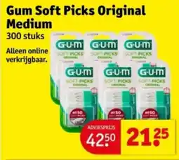Kruidvat Gum Soft Picks Original Medium aanbieding