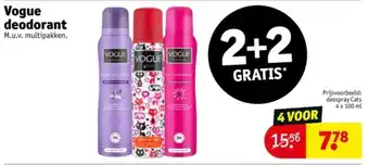 Kruidvat Vogue deodorant aanbieding