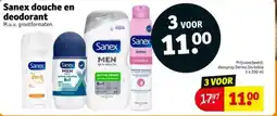 Kruidvat Sanex douche en deodorant aanbieding