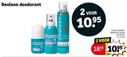 Kruidvat Deoleen deodorant aanbieding