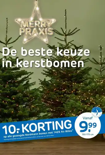 Praxis Gezaagde Nordmann bomen aanbieding