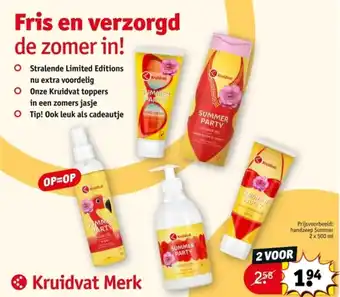 Kruidvat Fris en verzorgd de zomer in! aanbieding