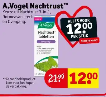 Kruidvat A.Vogel Nachtrust aanbieding