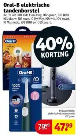 Kruidvat Oral-B elektrische tandenborstel aanbieding