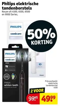 Kruidvat Philips elektrische tandenborstels aanbieding