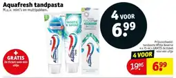 Kruidvat Aquafresh tandpasta aanbieding