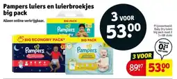 Kruidvat Pampers luiers en luierbroekjes big pack aanbieding