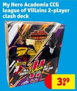 Kruidvat My Hero Academia CCG league of Villains 2-player clash deck aanbieding