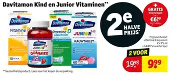 Kruidvat Davitamon Kind en Junior Vitaminen aanbieding