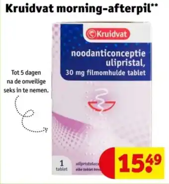 Kruidvat Kruidvat morning afterpil aanbieding
