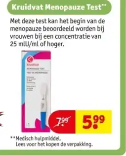 Kruidvat Kruidvat Menopauze Test aanbieding