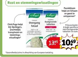 Kruidvat A.Vogel passiflora sterk Rustgevende tabletten aanbieding