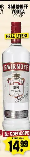 Dirk Smirnoff vodka aanbieding