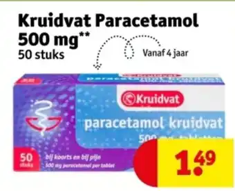 Kruidvat Kruidvat Paracetamol 500 mg aanbieding