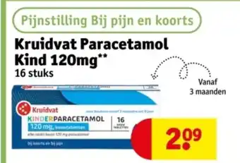 Kruidvat Kruidvat Paracetamol Kind 120mg aanbieding