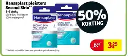 Kruidvat Hansaplast pleisters Second Skin aanbieding