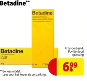 Kruidvat Betadine aanbieding