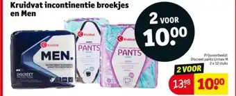 Kruidvat Kruidvat incontinentie broekjes en Men aanbieding