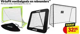 Kruidvat VirtuFit voetbalgoals en rebounders aanbieding