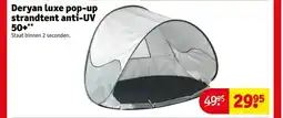 Kruidvat Deryan luxe pop-up strandtent anti-UV 50+ aanbieding