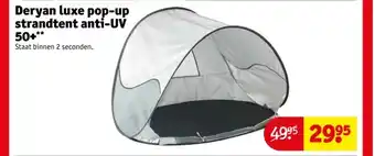 Kruidvat Deryan luxe pop-up strandtent anti-UV 50+ aanbieding