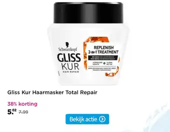 Plein.nl Gliss Kur Haarmasker Total Repair aanbieding