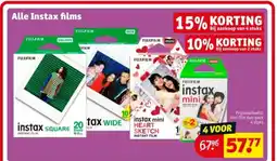 Kruidvat Alle Instax films aanbieding