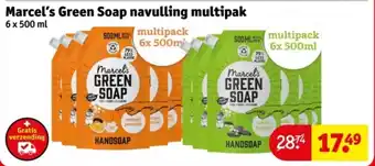 Kruidvat Marcel's Green Soap navulling multipak aanbieding