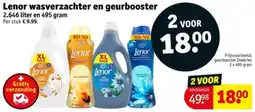 Kruidvat Lenor wasverzachter en geurbooster aanbieding