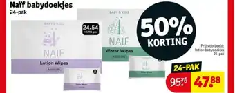 Kruidvat Naïf babydoekjes aanbieding