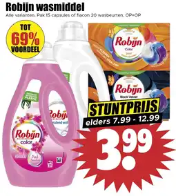 Dirk Robijn wasmiddel aanbieding