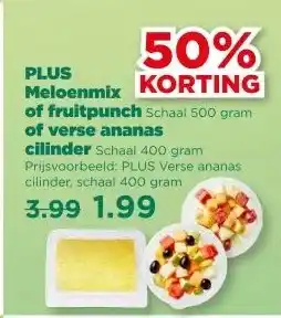 PLUS PLUS Meloenmix of fruitpunch aanbieding
