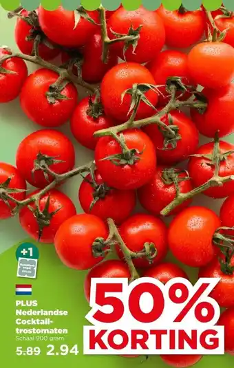 PLUS PLUS Nederlandse Cocktail trostomaten aanbieding
